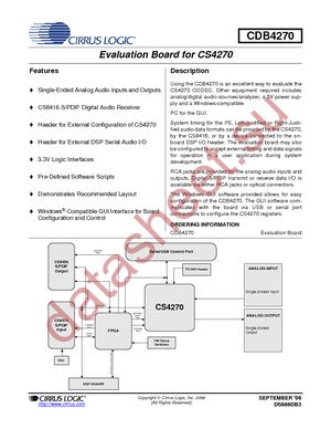 CDB4270 datasheet  